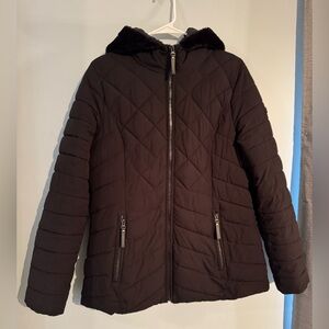 Laundry By Shelli Segal Black Quilted Puffer Jacket